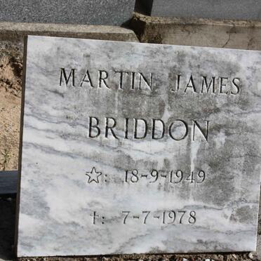 BRIDDON Martin James 1949-1978