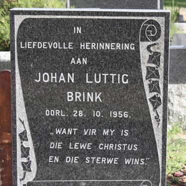 BRINK Johan Luttig -1956