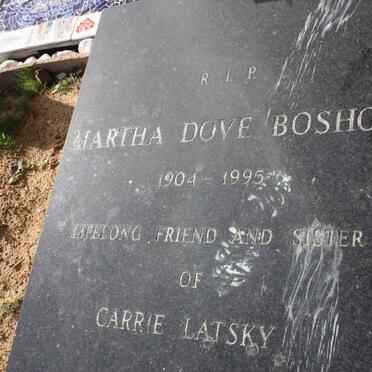 BOSHOFF Martha Dove 1904-1995