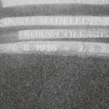 BRAY Doria Madeleine nee COLLARD 1936-2001