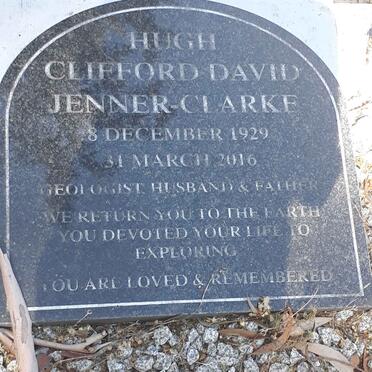 CLARKE Hugh Clifford David, JENNER- 1929-2016