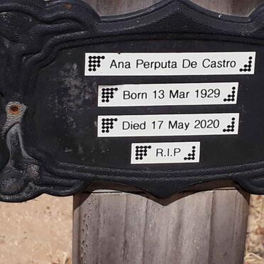 CASTRO Ana Perputa, De 1929-2020