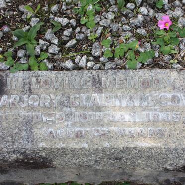 COWPER Marjory, Clapham -1955