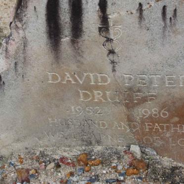 DRIUFF David Peter 1952-1986