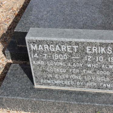 ERIKSEN Margaret 1900-1992
