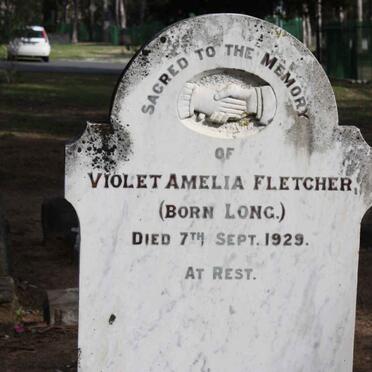 FLETCHER Violet Amelia nee LONG -1929