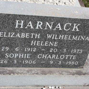 HARNACK Elizabeth Wilhelmina Helene 1912-1973 :: HARNACK Sophie Charlotte 1906-1980