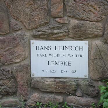 LEMBKE Hans-Heinrich Karl Wilhelm Walter 1920-1985