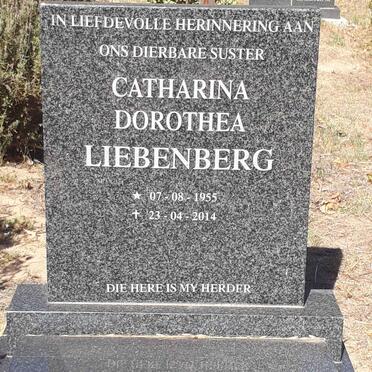LIEBENBERG Catharina Dorothea 1955-2014