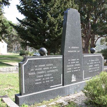 LOUW George Albertus 1896-1971 &amp; Maria Antoinette WESSELS 1898-1957 :: LOUW Francois 1926-1951