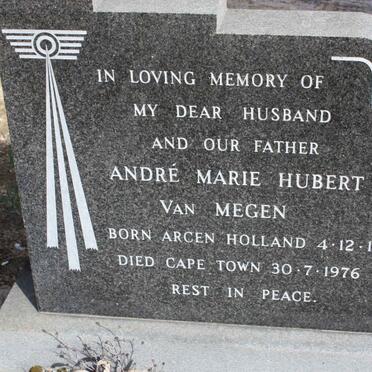 MEGEN Andre Marie Hubert, van 1927-1976