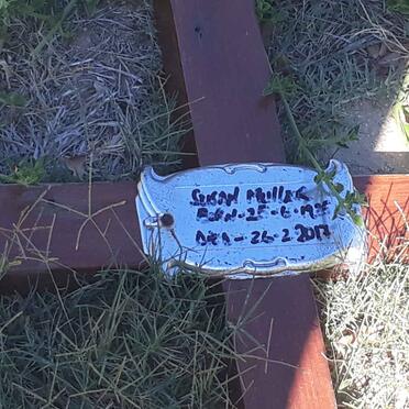 MULLER Susan 192?-2017