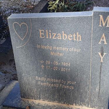 MAY Elizabeth 1954-2011