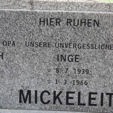 MICKELEIT Inge 1939-1966