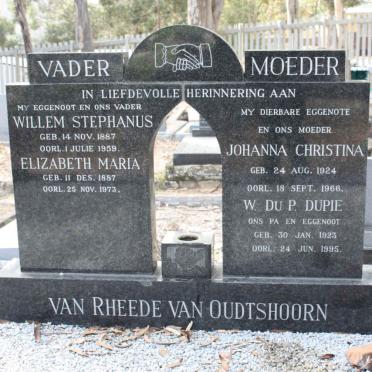 OUDTSHOORN, van RHEEDE van