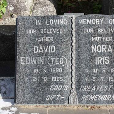 O'KILL David Edwin 1920-1965 &amp; Nora Iris 1919-1987