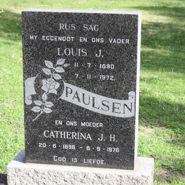 PAULSEN Louis J. 1890-1972 &amp; Catharina J.H. 1896-1976