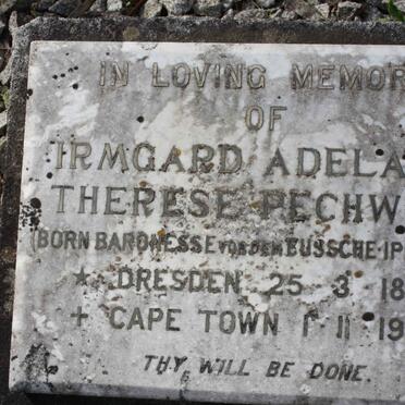 PECHWELL Irmgard Adelaide Therese 1884-1955