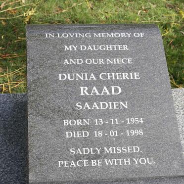RAAD Dunia Cherie 1954-1998