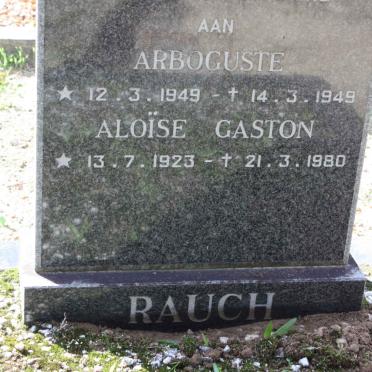 RAUCH Arboguste 1949-1949 :: RAUCH Aloise Gaston 1923-1980