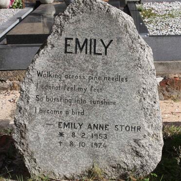 STOHR Emily Anne 1953-1974