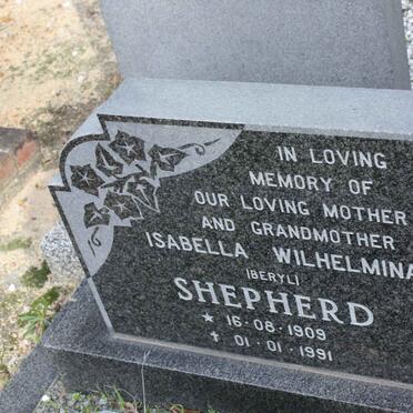 SHEPHERD Isabella Wilhelmina 1909-1991