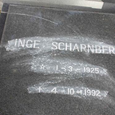 SCHARNBERG Inge 1925-1992