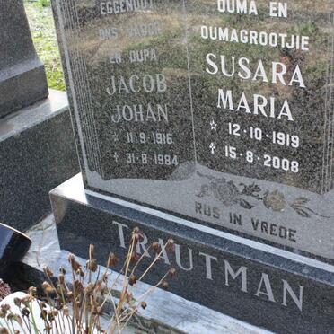 TRAUTMAN Jacob Johan 1916-1984 &amp; Susara Maria 1919-2008
