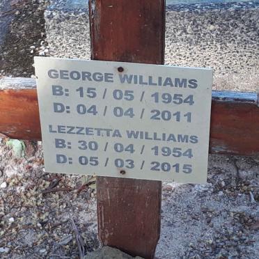 WILLIAMS George 1954-2011 &amp; Lezzetta 1954-2015