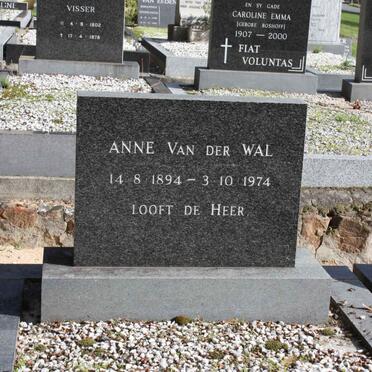 WAL Anne, van der 1894-1974