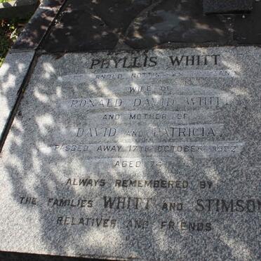 WHITT Phyllis  -1982