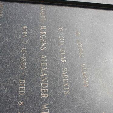 WIID Joseph Jurgens Alexander 1893-1974