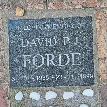 FORDE David P.J. 1935-1999