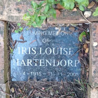 HARTENDORP Iris Louise 1915-2005