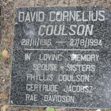 COULSON David Cornelius 1916-1994