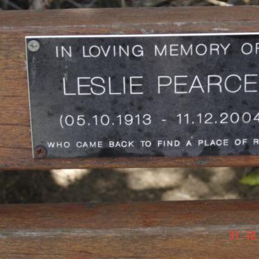 PEARCE Leslie 1913-2004