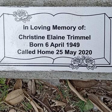 TRIMMEL Christine Elaine 1949-2020