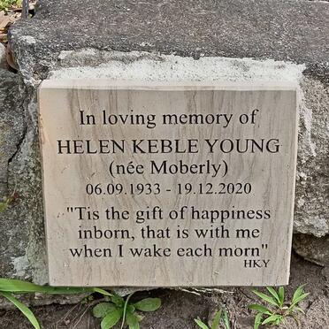 YOUNG Helen Keble nee MOBERLY 1933-2020