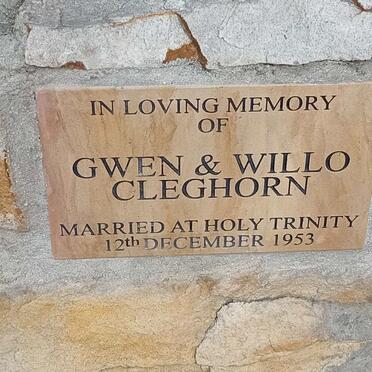 CLEGHORNE Gwen &amp; Willo