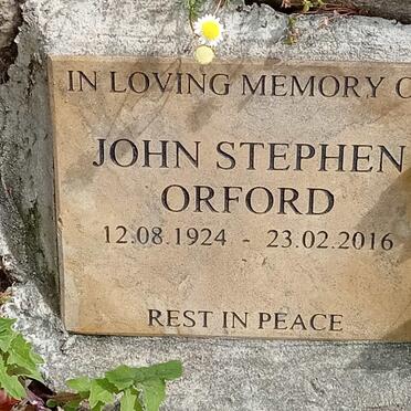 ORFORD John Stephen 1924-2016