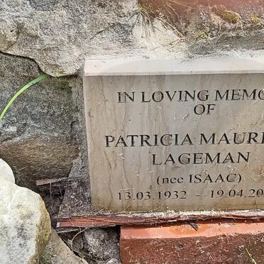 LAGEMAN Patricia Maureen nee ISAAC 1932-2021