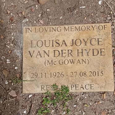 HYDE Louisa Joyce, van der nee McGOWAN 1926-2015