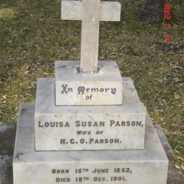 PARSON Louisa Susan 1852-1901