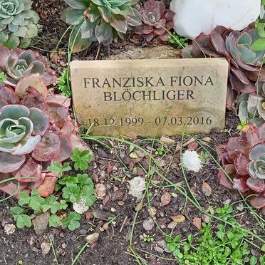 BLOCHLIGER Franziska Fiona 1999-2016