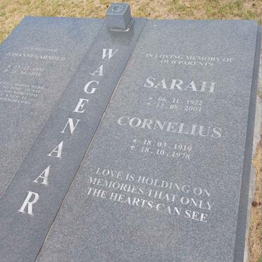 WAGENAAR Cornelius 1919-1978 & Sarah 1922-2004 :: WAGENAAR Johannes Arnold 1951-2016_2