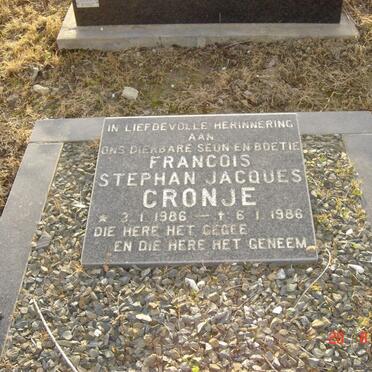 CRONJE  Francois Stephan Jacques 1986-1986