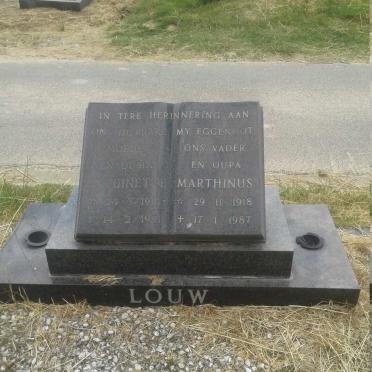 LOUW Marthinus 1918-1987 & Antoinette 1916-1991