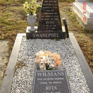 SWANEPOEL Ryno 1921-1987 :: SWANEPOEL Rita nee WILMANS 1928-1995