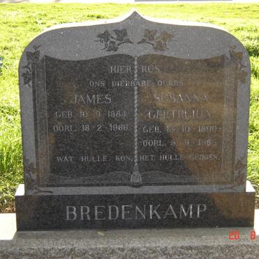 BREDENKAMP James 1884-1966 &amp;  Susanna Gertruida 1890-1965