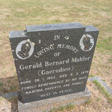 MULDER Gerald Bernard 1953-1979